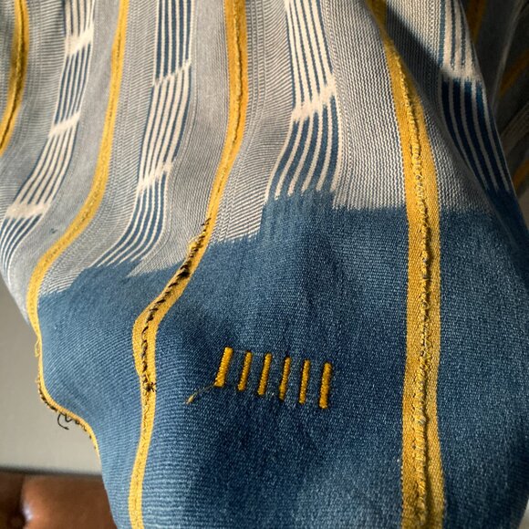 Striped Hooded Poncho Jacket - Picture 10 of 11